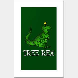 Christmas Tree Rex Posters and Art